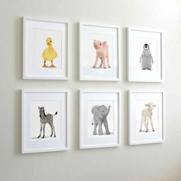 Baby Pig  - baby nursery art from Paper Llamas