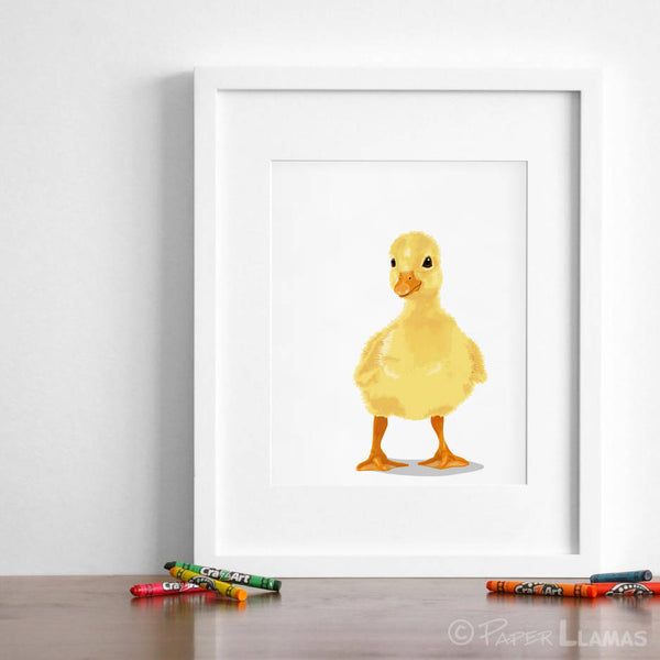 Baby Duck  - baby nursery art from Paper Llamas