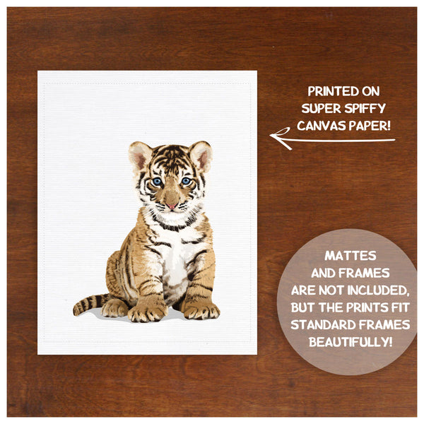 Baby Tiger  - baby nursery art from Paper Llamas