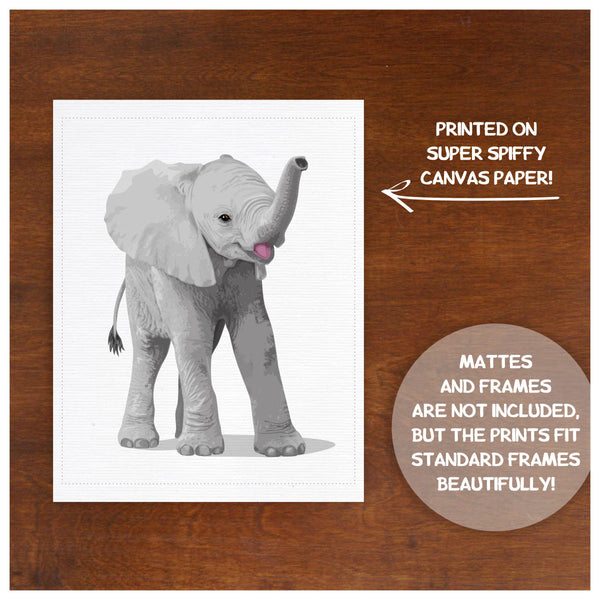 Baby Elephant  - baby nursery art from Paper Llamas