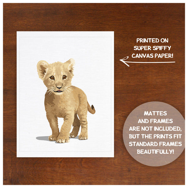 Baby Lion  - baby nursery art from Paper Llamas