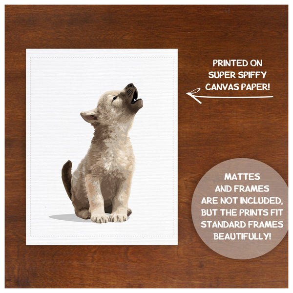 Baby Wolf  - baby nursery art from Paper Llamas