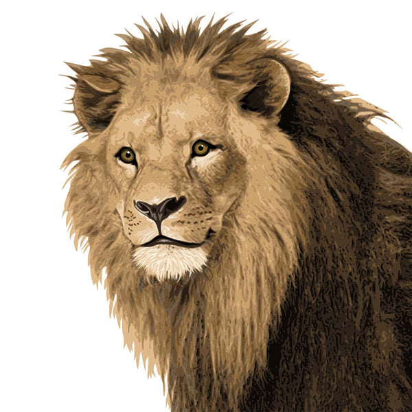 Lion  - baby nursery art from Paper Llamas