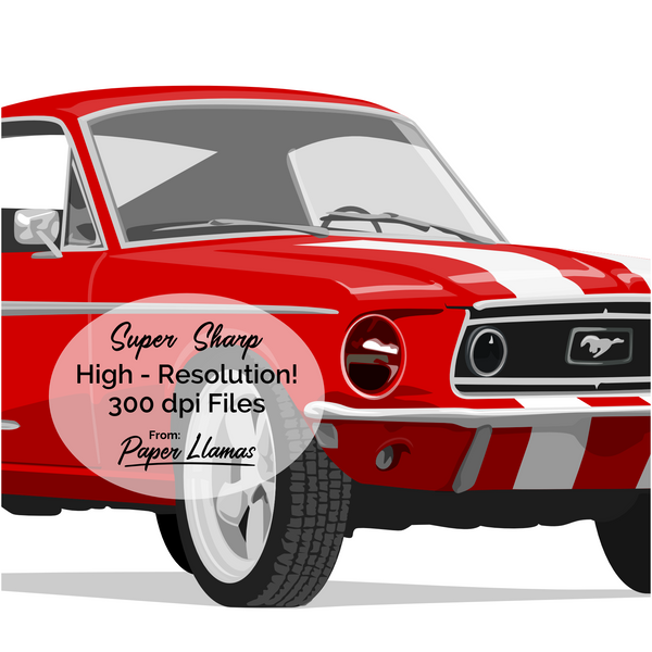 Mustang Printable  - baby nursery art from Paper Llamas