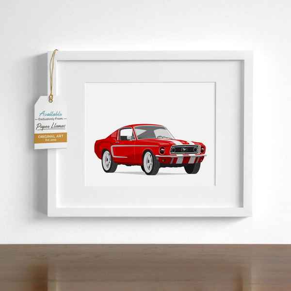 Mustang Printable  - baby nursery art from Paper Llamas
