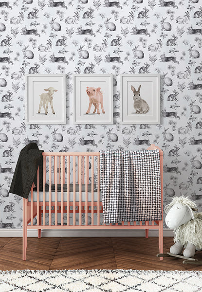 Baby Lamb  - baby nursery art from Paper Llamas