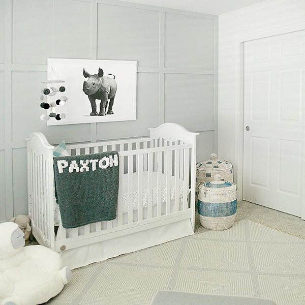 Baby Rhino Printable  - baby nursery art from Paper Llamas