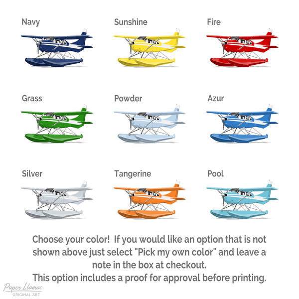 Sea plane  - baby nursery art from Paper Llamas