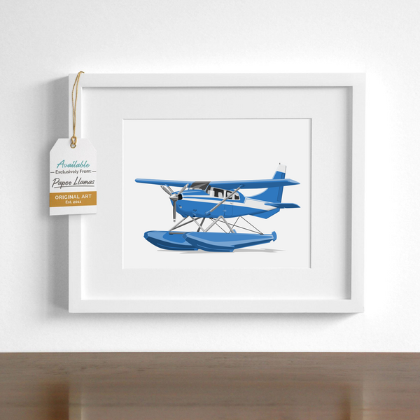 Sea plane  - baby nursery art from Paper Llamas