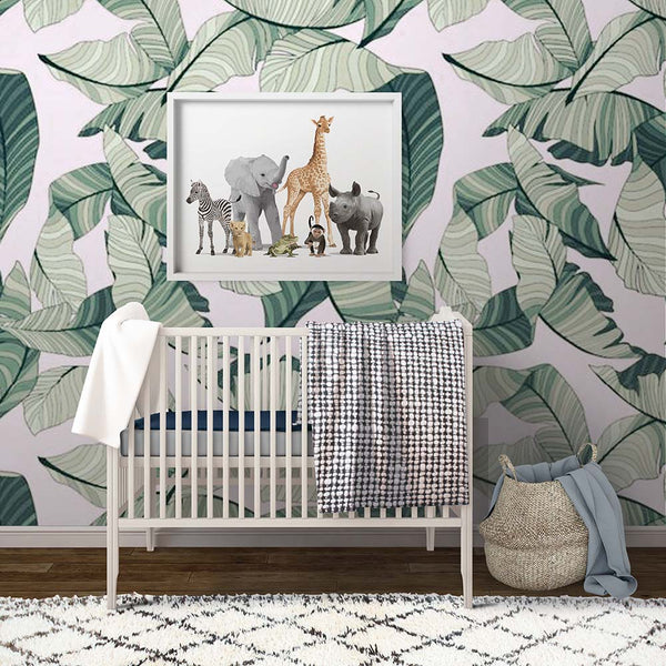 Safari Animal Parade Printable  - baby nursery art from Paper Llamas