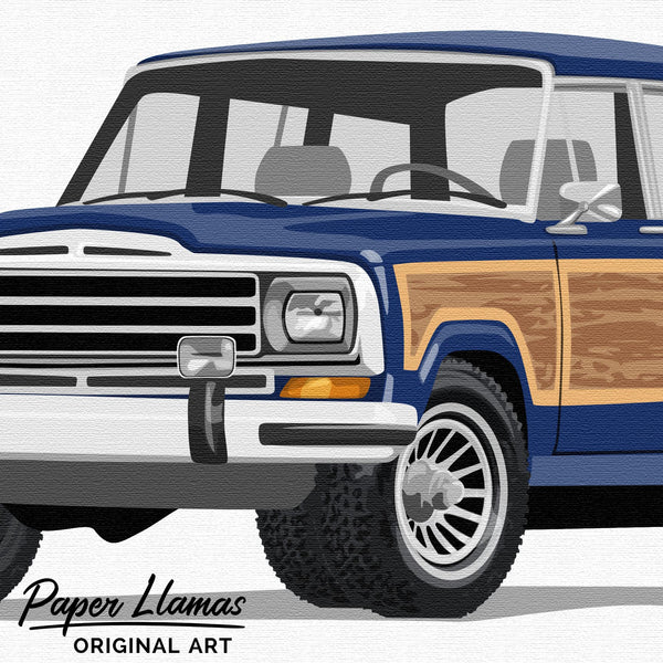 Wagoneer  - baby nursery art from Paper Llamas