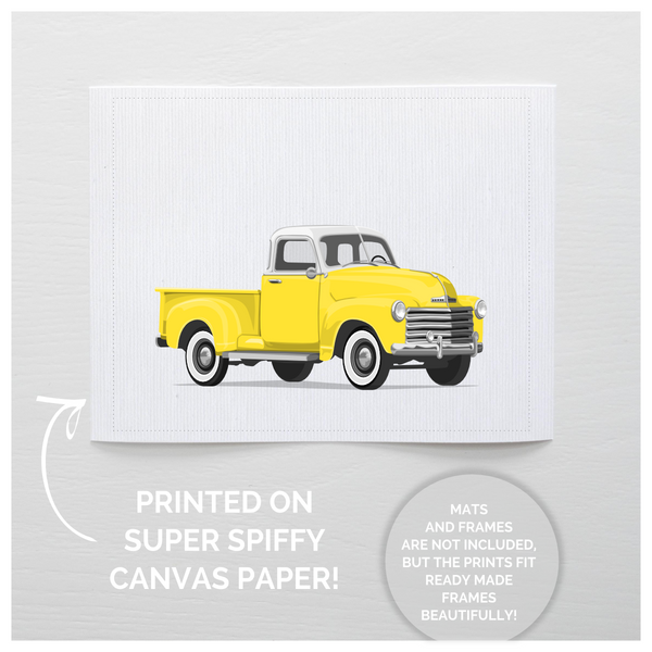 White Top Truck  - baby nursery art from Paper Llamas