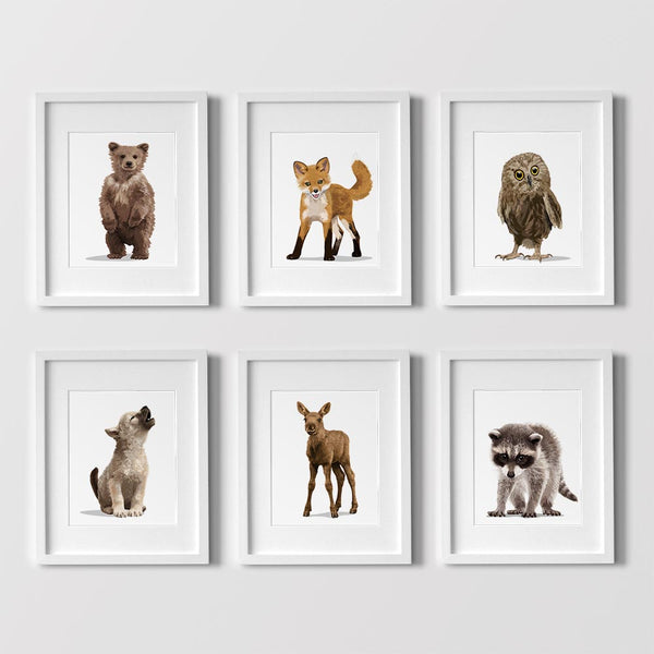 Baby Moose  - baby nursery art from Paper Llamas