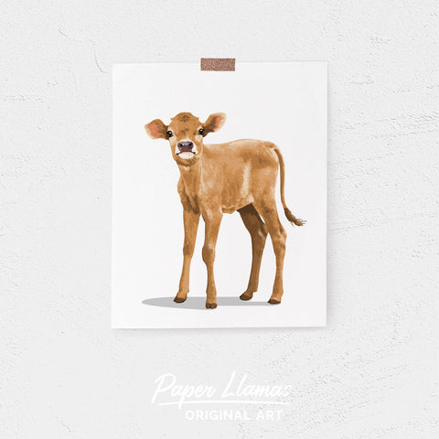 Baby farm Cow Printable  - baby printable art from Paper Llamas