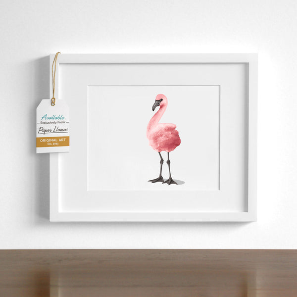 Baby Flamingo Printable  - baby nursery art from Paper Llamas
