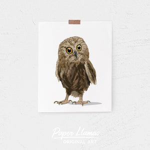 Baby Owl Printable  - baby nursery art from Paper Llamas