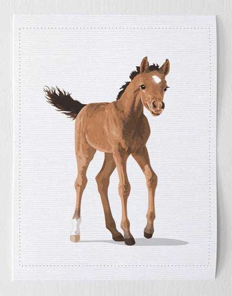 Baby Horse  - baby nursery art from Paper Llamas