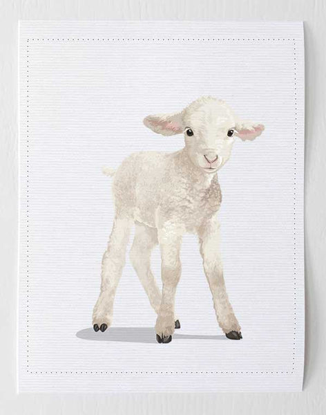 Baby Lamb  - baby nursery art from Paper Llamas