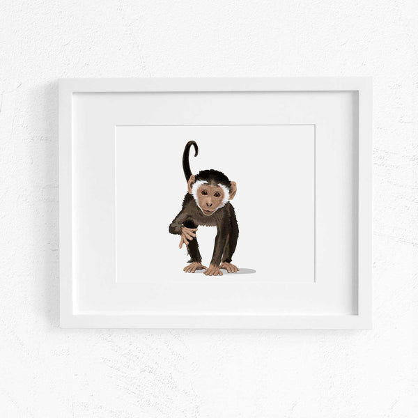 Baby Monkey  - baby nursery art from Paper Llamas