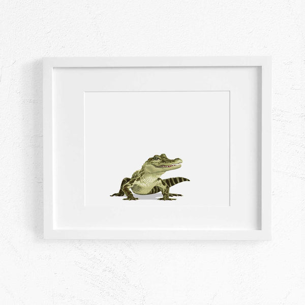 Baby Crocodile Printable  - baby nursery art from Paper Llamas