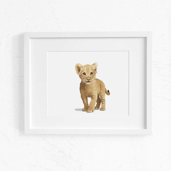 Baby Lion Printable  - baby nursery art from Paper Llamas