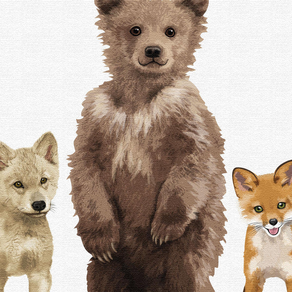 Bear and Friends  - baby nursery art from Paper Llamas