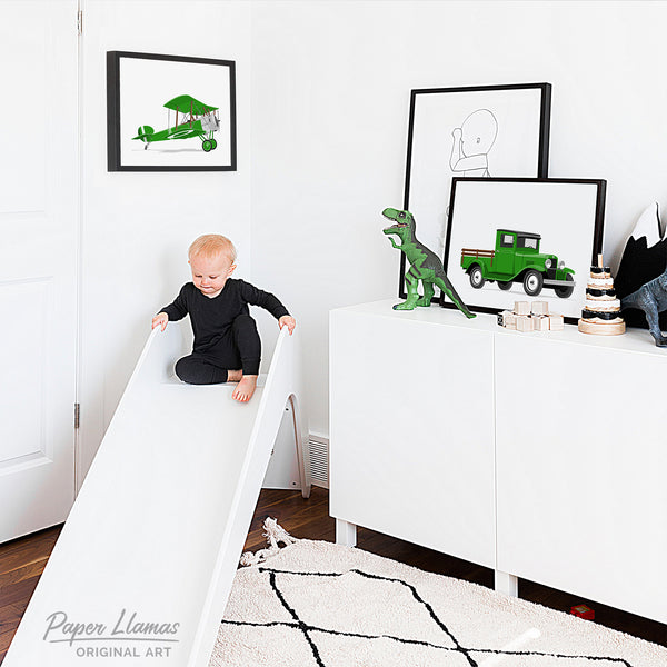 Wood Bed Truck  - baby nursery art from Paper Llamas