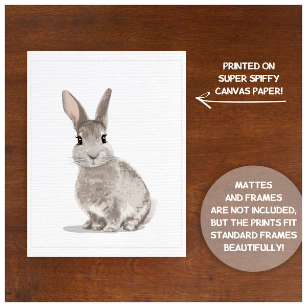 Forest Baby Bunny  - baby nursery art from Paper Llamas