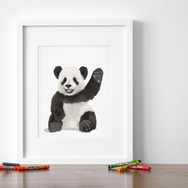 Baby Panda Printable  - baby nursery art from Paper Llamas