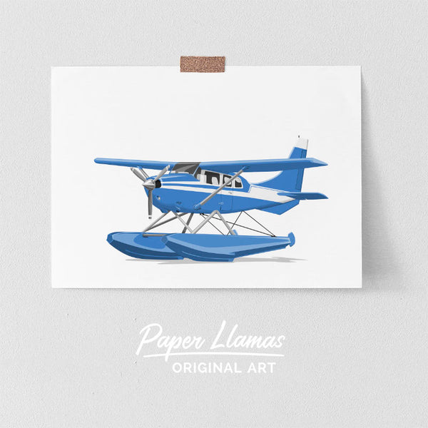 Sea Plane Printable  - baby nursery art from Paper Llamas