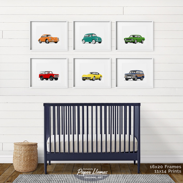 Porsche Printable  - baby nursery art from Paper Llamas