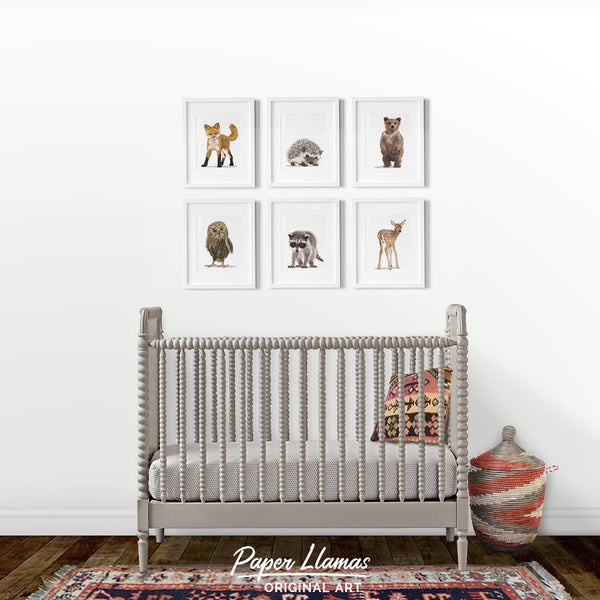Baby Wolf Printable  - baby nursery art from Paper Llamas